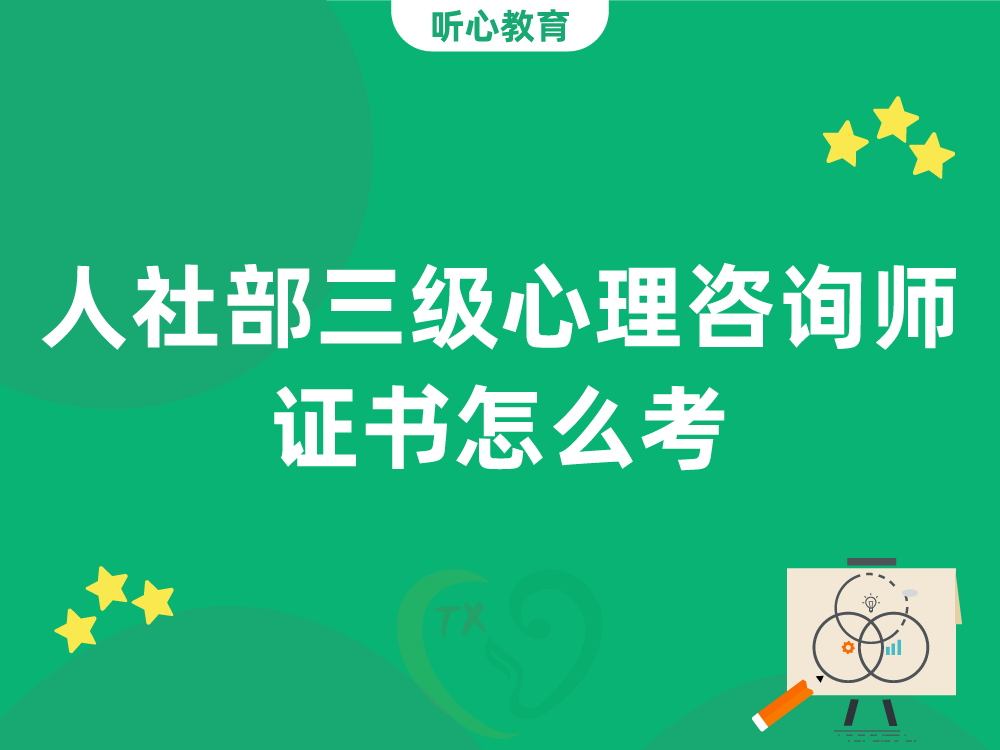 人社部三级心理咨询师证书怎么考?